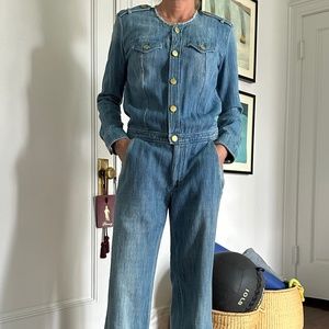 ISABEL MARANT ETOILE Ojima Denim Jumpsuit